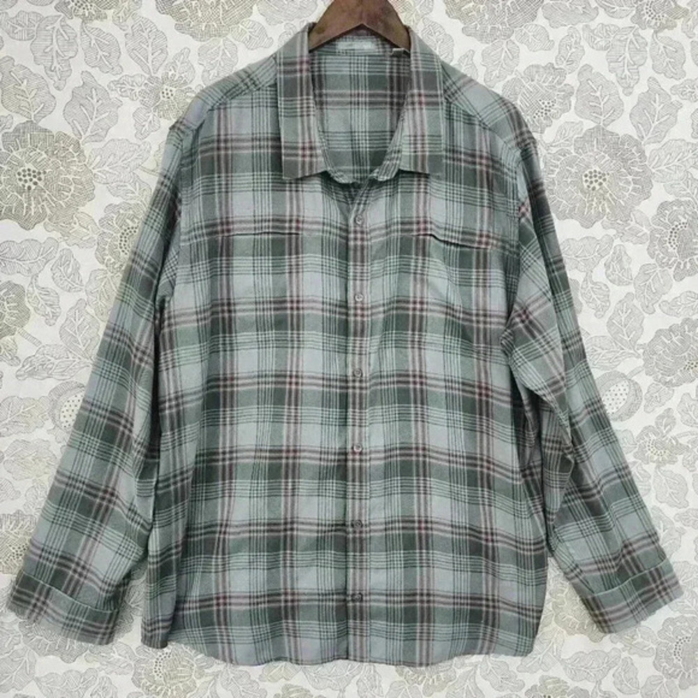 Horny Toad Button down Long sleeve Men's Shirt‎ XXL Plaid 9563